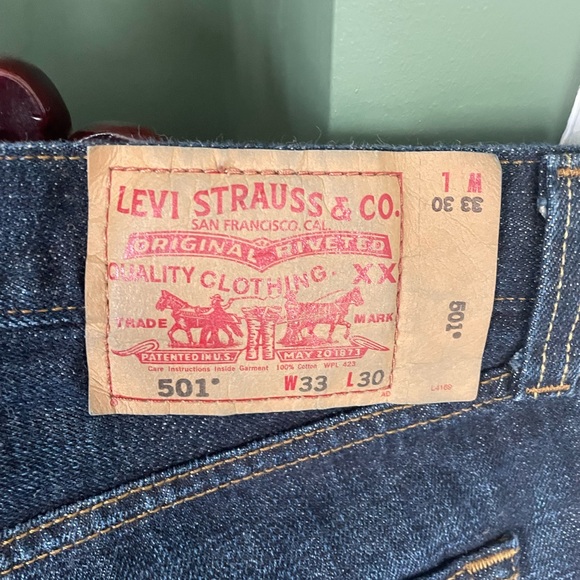 3 pairs NWT mens Levis blue jeans size 33 30 - Picture 5 of 5